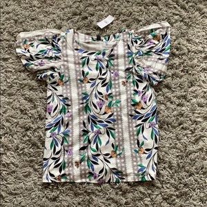 (2/$15) 🟡Ann Taylor Floral Tee